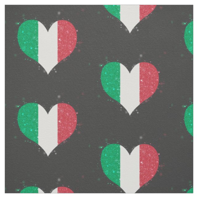 Italien-Flaggen-Glänzen schön Stoff (Muster)
