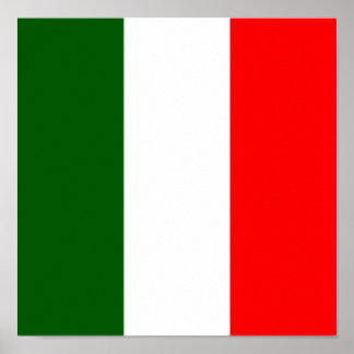 Italien Flaggen Italienisches Land Zuhause Ethnizi Poster