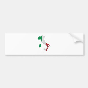 Italien-Flaggen-Karte Autoaufkleber