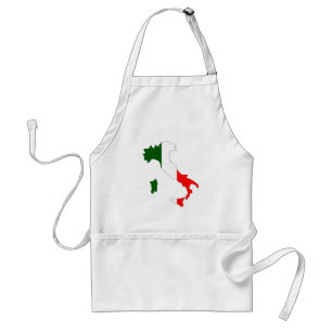 Italien-Flaggen-Karte Größengleich Schürze