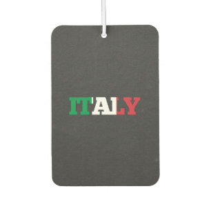 Italien-Flaggen-Schriftart Autolufterfrischer
