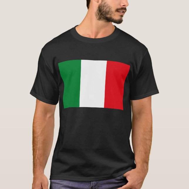Italien-Flaggen-T - Shirt (Vorderseite)