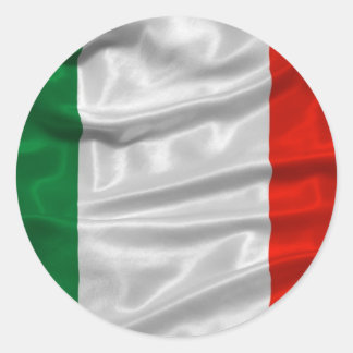 Italien Flaggenaufkleber Runder Aufkleber