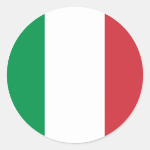 Italien Flaggenaufkleber Runder Aufkleber