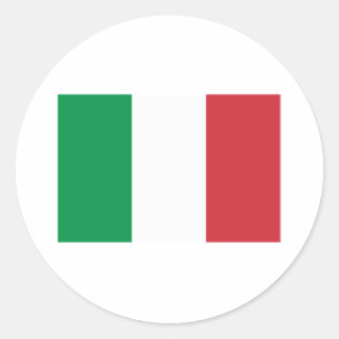 Italien - Flaggenprodukte Runder Aufkleber