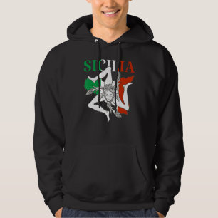 Italien Flaggenstaat Trinacria Sicilia Sizilien Si Hoodie