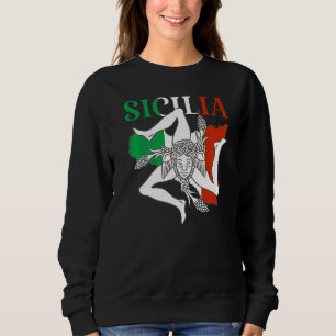 Italien Flaggenstaat Trinacria Sicilia Sizilien Si Sweatshirt