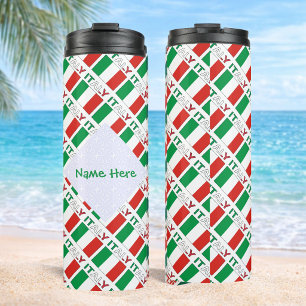 Italien Fliesenflagge Personalisiert Thermosbecher