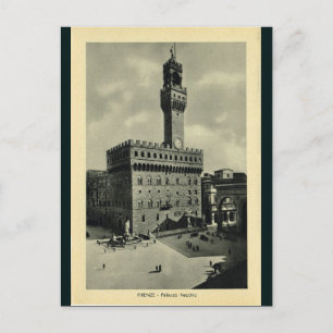Italien, Florenz, Firenze, 1908, Palazzo Vecchio Postkarte