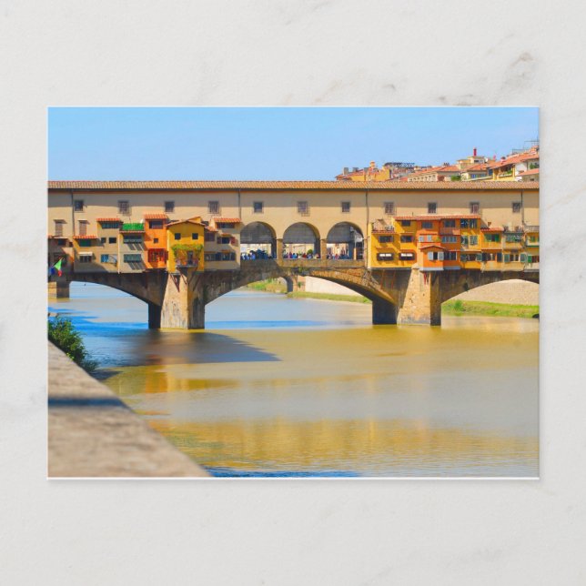 Italien, Florenz, Ponte Vecchio Postkarte (Vorderseite)