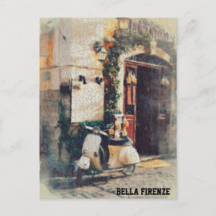 ** Italien Florenz Roller AP12 Kopfsteinpflaster Postkarte