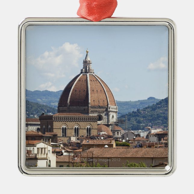 Italien, Florenz, Stadtbild mit Duomo Ornament Aus Metall (Vorne)