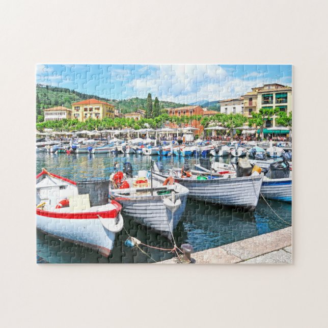 Italien Foto landschaftlicher Seehafen (Horizontal)
