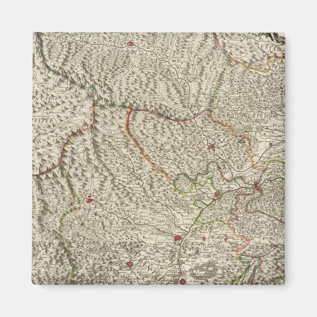 Italien, Frankreich Magnet (Vorne)