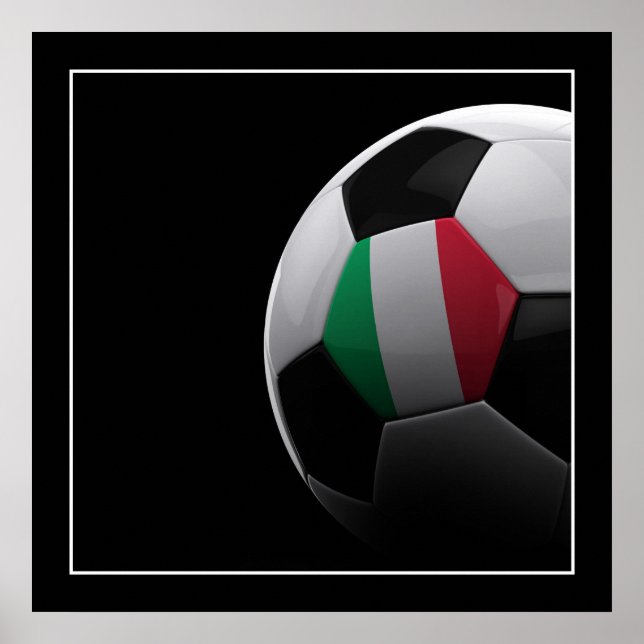 Italien Fußball-Ball - POSTER (Vorne)