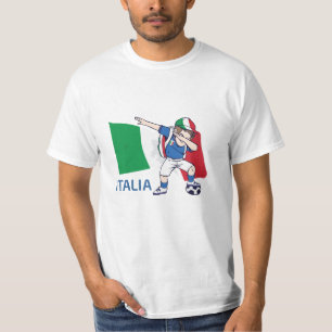 Italien Fußball Fan Kind Dabbing Schulboy T-Shirt