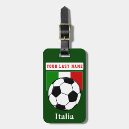 Italien-Fußball-Gepäckanhänger (addieren Sie Ihre Gepäckanhänger