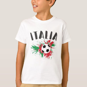 Italien Fußball Grunge-Flagge T-Shirt