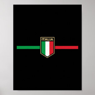 Italien Fußball Italia Fußball Fan Poster