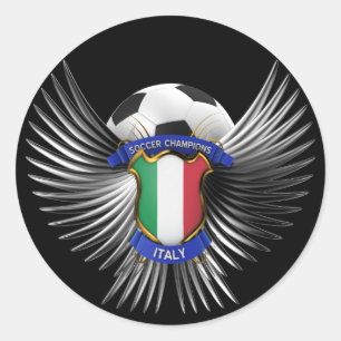 Italien-Fußball-Meister Runder Aufkleber