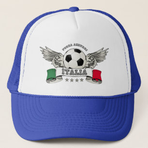 Italien-Fußball-Nationalmannschaftanhängerhut Truckerkappe