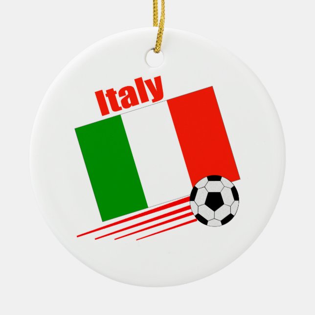 Italien-Fußball-Team Keramik Ornament (Vorne)