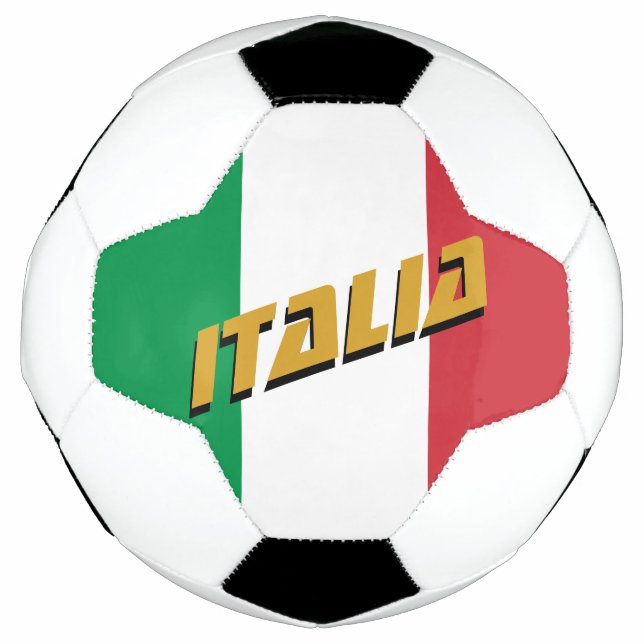 Italien Fußball und Italienische Flagge / Sport (Vorderseite)