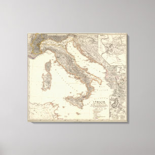Italien, Gallia citerior, Illyricum, Sicilia Leinwanddruck