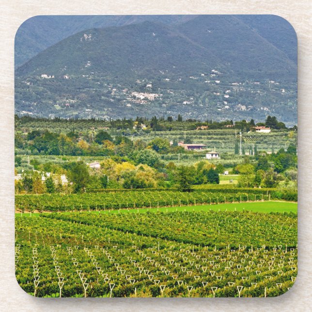 Italien, Gardasee. Die Ufer des Gardasees sind Untersetzer (Vorderseite)