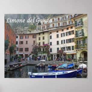 Italien - Gardasee - Limone del Garda - Poster