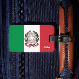 Italien Gepäckmarken, patriotische italienische Fl Gepäckanhänger