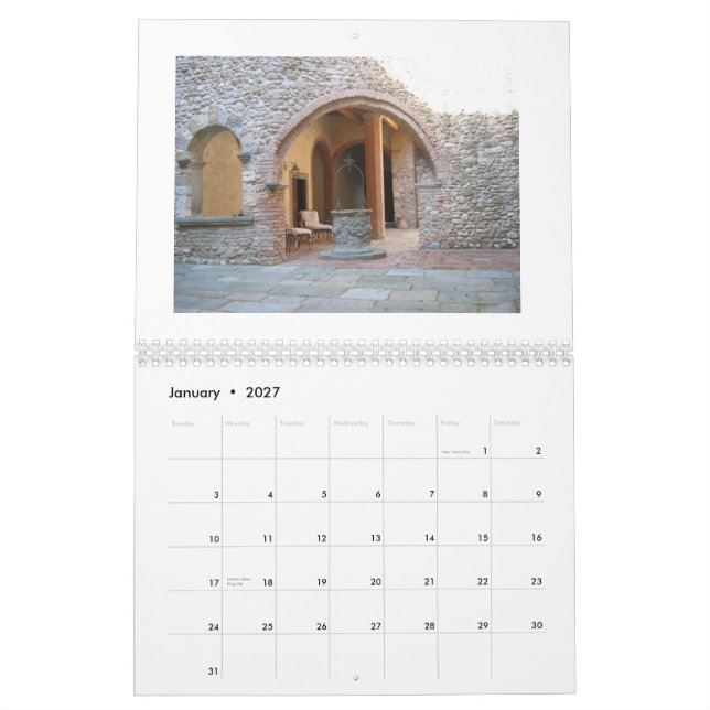 Italien-Geschmack und Reise 2009 Kalender (Jan 2027)