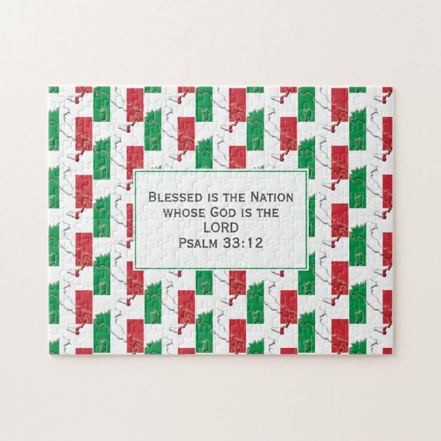 ITALIEN | Gesegnete Nation | ITALIENISCHE FLAG (Horizontal)