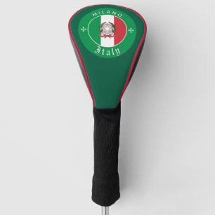 Italien Golfen, Bezüge, Mailand, Italienische Flag Golf Headcover