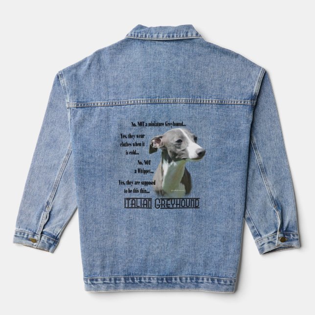 Italien Greyhound FAQ T-shirt (Verso)