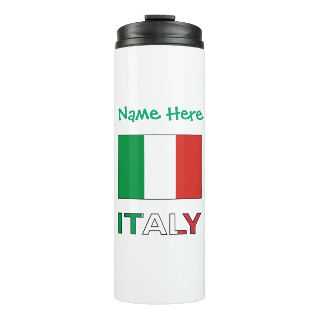 Italien - Grüne Persönlichkeit der italienischen F Thermosbecher (Vorderseite)