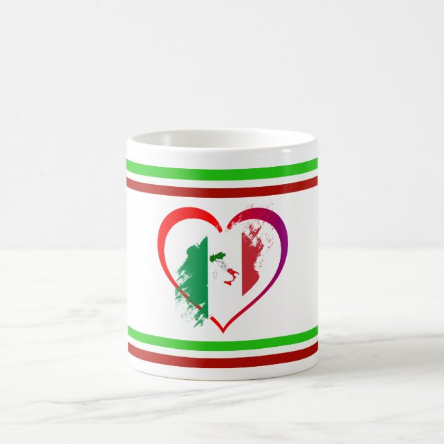 Italien Herz Kaffeetasse (Mittel)
