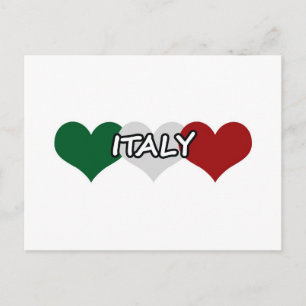 Italien Herz Postkarte