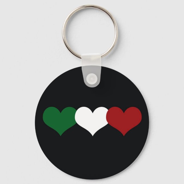 Italien Herz Schlüsselanhänger (Vorderseite)