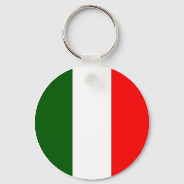 Italien Hochwertige Flagge Schlüsselanhänger (Vorderseite)