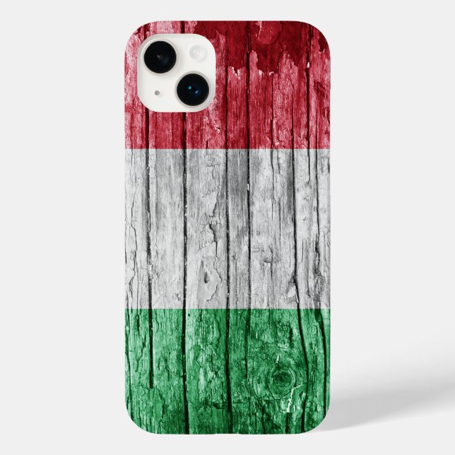 Italien - Holzflagge Case-Mate iPhone 14 Plus Hülle (Rückseite)
