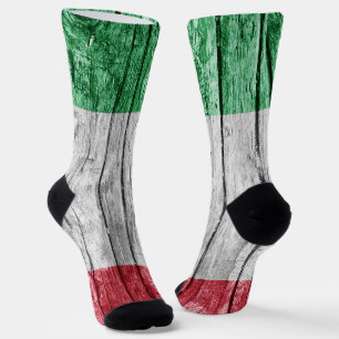 Italien - Holzflagge Socken