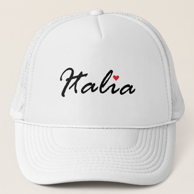Italien, I Liebe Italien Truckerkappe (Vorderseite)