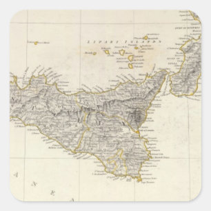 Italien III Quadratischer Aufkleber