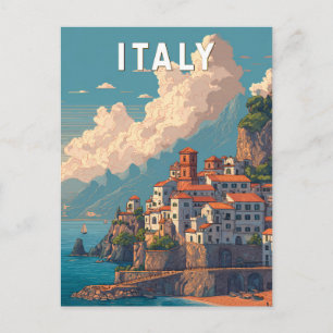 Italien Illustration Reise Kunst Vintage Postkarte