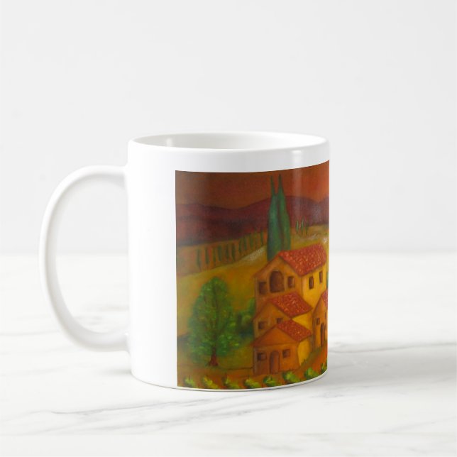 Italien, in Chianti, Hilltown Kaffeetasse (Links)