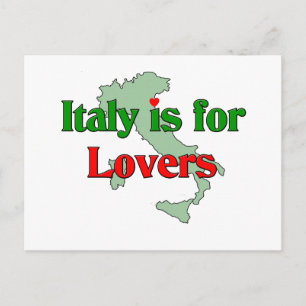 Italien ist für Liebhaber Postkarte