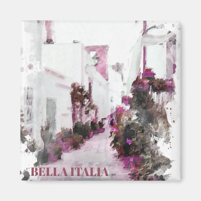 ** Italien Italia Pflanze Street AP12 Artistic Mag Magnet (Vorne)