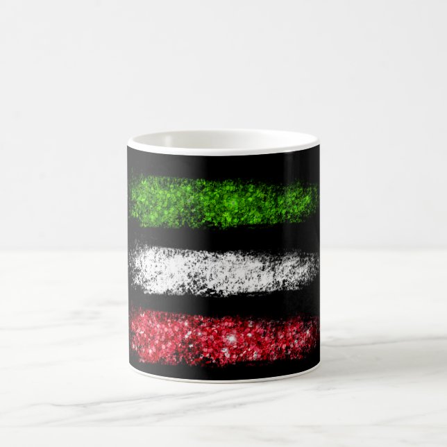 *~* ITALIEN ITALIEN Einfache Abstrakte ITALIENISCH Kaffeetasse (Mittel)