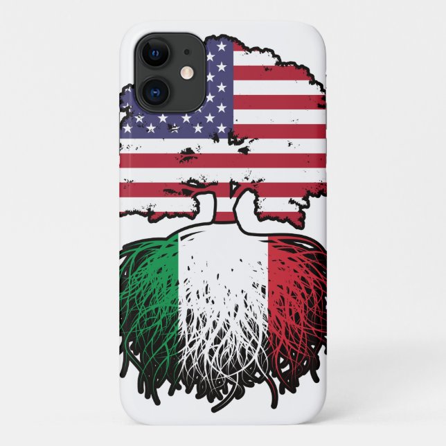 Italien Italien USA Vereinigte Staaten Amerika Case-Mate iPhone Hülle (Rückseite)